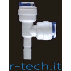 GIUNTO A "T" PER TUBO – TUBO 1/4" O.D. - TUBO DA 1/4" O.D - TUBO DA 1/4" O.D STEM