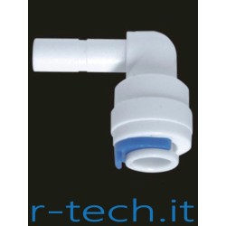 RACCORDO MASCHIO A GOMITO - 1/4" O.D. STEM - TUBO DA 1/4" O.D.