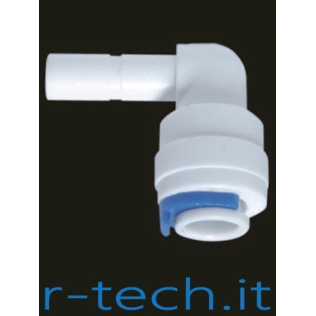 RACCORDO MASCHIO A GOMITO - 1/4" O.D. STEM - TUBO DA 1/4" O.D.