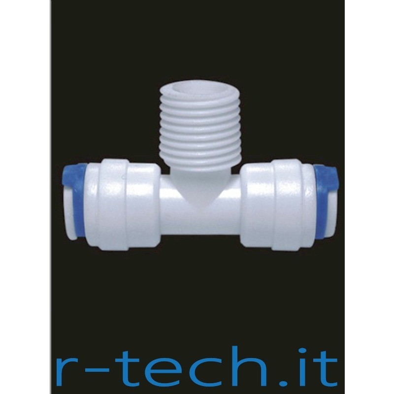 TERMINALE A "T" - CONNESSIONI: PER TUBO DA 1/4" O.D. - 1/4" NPT M - TUBO DA 1/4" O.D. TERMINALE A "T" - CONNESSIONI: PER TUBO DA 1/4" O.D. - 1/4" NPT M - TUBO DA 1/4" O.D.