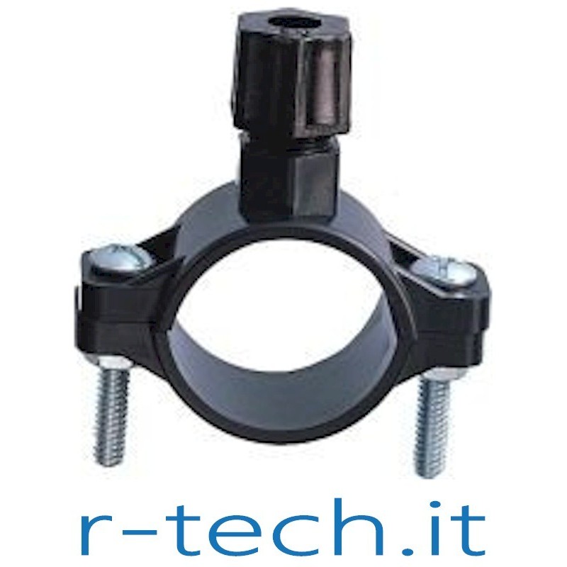 PRESA A STAFFA PER SCARICO SISTEMA OSMOSI INVERSA CON ATTACCO A COMPRESSIONE DA 1/4" PRESA A STAFFA PER SCARICO SISTEMA OSMOSI INVERSA CON ATTACCO A COMPRESSIONE DA 1/4"