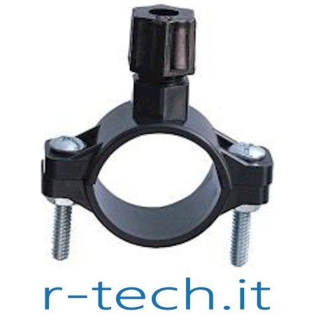PRESA A STAFFA PER SCARICO SISTEMA OSMOSI INVERSA CON ATTACCO A COMPRESSIONE DA 1/4"