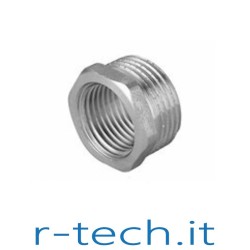 RIDUZIONE MF 1/2"M NPT TO 1/4"M NPT IN OTTONE CROMATO