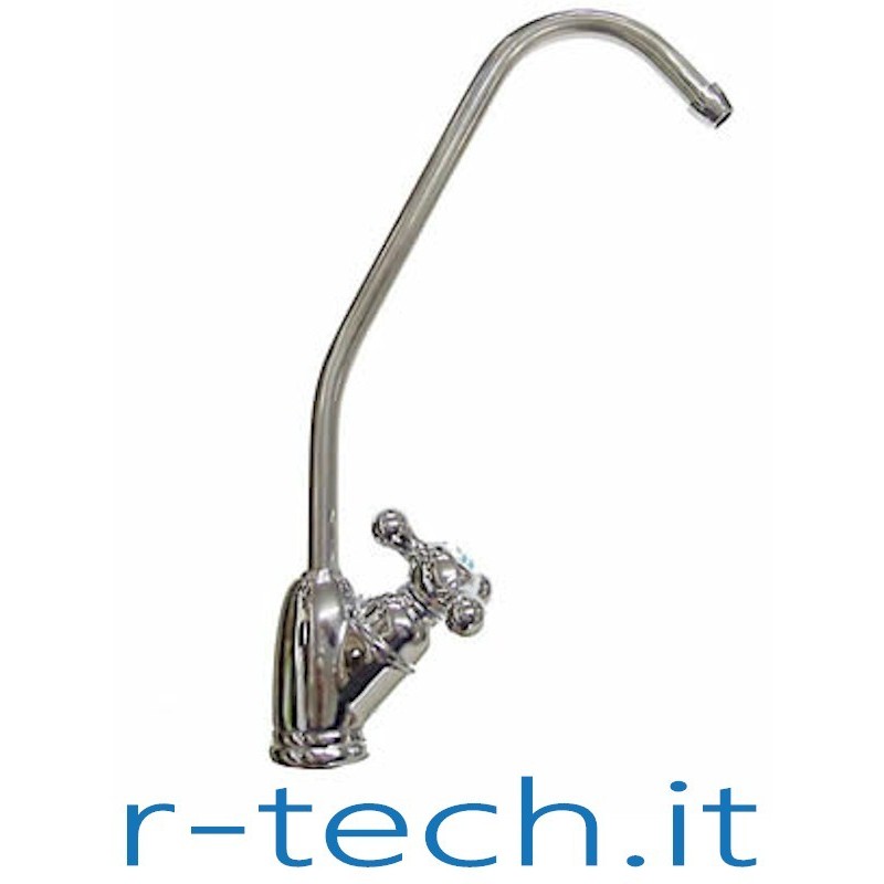 RUBINETTO DI PRELIEVO A LEVA IN OTTONE CROMATO PER LAVELLO PER IMPIANTI AD OSMOSI INVERSA RUBINETTO DI PRELIEVO A LEVA IN OTTONE CROMATO PER LAVELLO PER IMPIANTI AD OSMOSI INVERSA