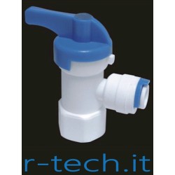 VALVOLA A SFERA AD ANGOLO PER INGRESSO CONNESSIONE SERBATOIO DI ACCUMULO PER SISTEMI AD OSMOSI INVERSA