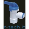VALVOLA A SFERA AD ANGOLO PER INGRESSO CONNESSIONE SERBATOIO DI ACCUMULO PER SISTEMI AD OSMOSI INVERSA